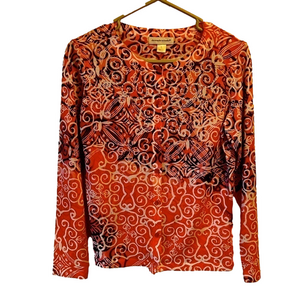 CHRISTOPHER & Banks Women’s Small  lightweight button up Sweater